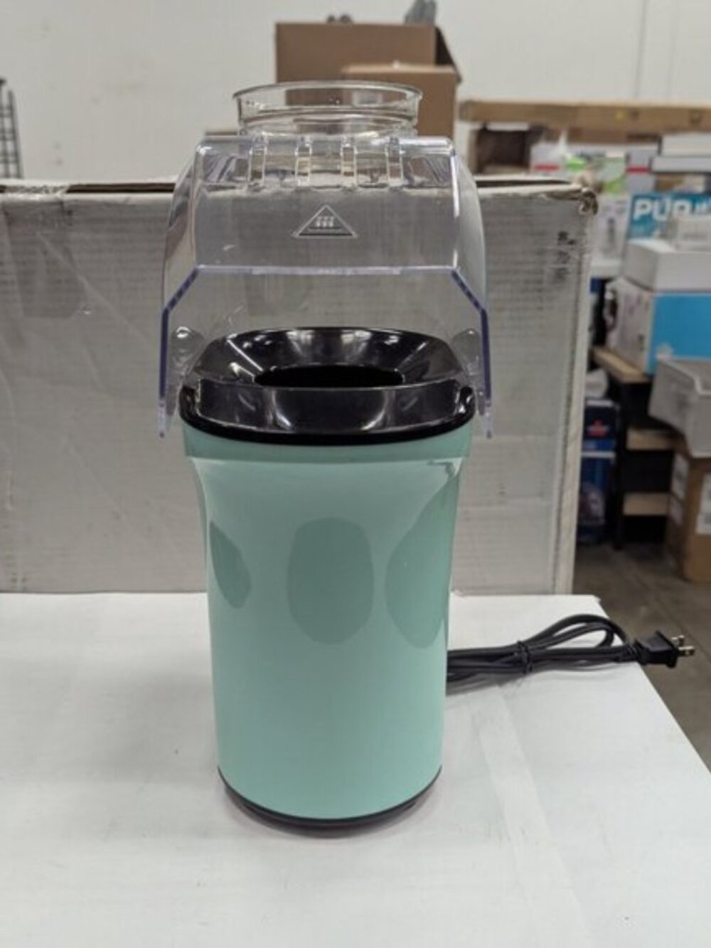 DASH Hot Air Popcorn Popper Maker with Measuring Cup 16 Cups- Aqua - Picture 3 of 8